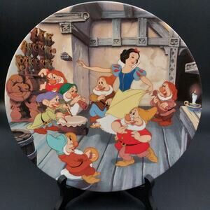 Disney Snow White Knowles Collector Plate The Dance 1991 WITH BOX & COA Vintage